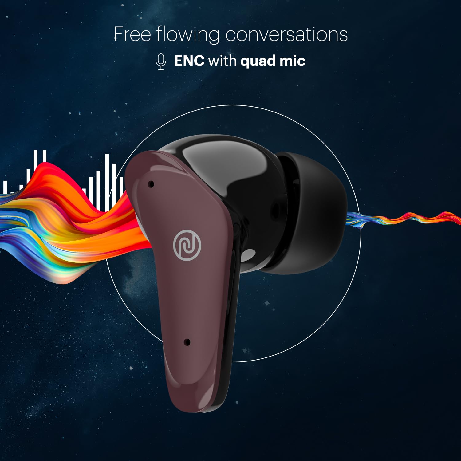 Noise Buds VS102 Plus Wireless Earbuds, Bluetooth Earbuds with 70H Playtime, Quad Mic ENC for Clear Calls, 11mm Drivers, Deep Bass, Instacharge, Bluetooth v5.3 (Deep Wine) - Image 7
