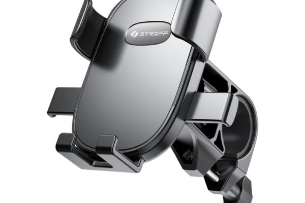 STRIFF MoRide 1 Mobile Holder for Bikes, Bike Smartphone Holder, Mobile Stand for Bike, Phone Holder for Bikes GPS nevigation Firm Locking Anti Shake,360 Degree Rotation, bycle (Black)