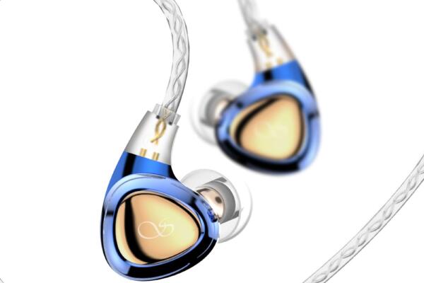 SHANLING SONO in Ear Monitor Earphones Wired Earbuds,in Ear Monitor Hi-Res 2DD+1BA Triple Dynamic Hybrid Lossless Earphones,2 pin 0.78mm,3.5mm Plug,Two Pair Replaceable Tunning Nozzles (Blue)