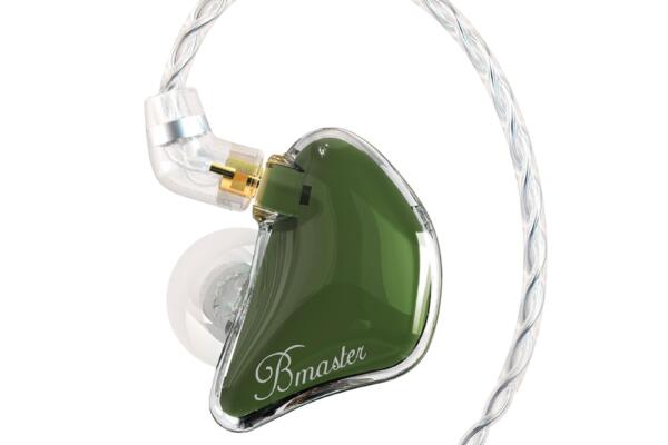 BASN Bmaster in Ear Monitor Headphones for Musicians, Hybrid Triple Drivers Dynamic Earbuds, Sound Isolating Earphones with 2 Detachable MMCX Cables (Olive)