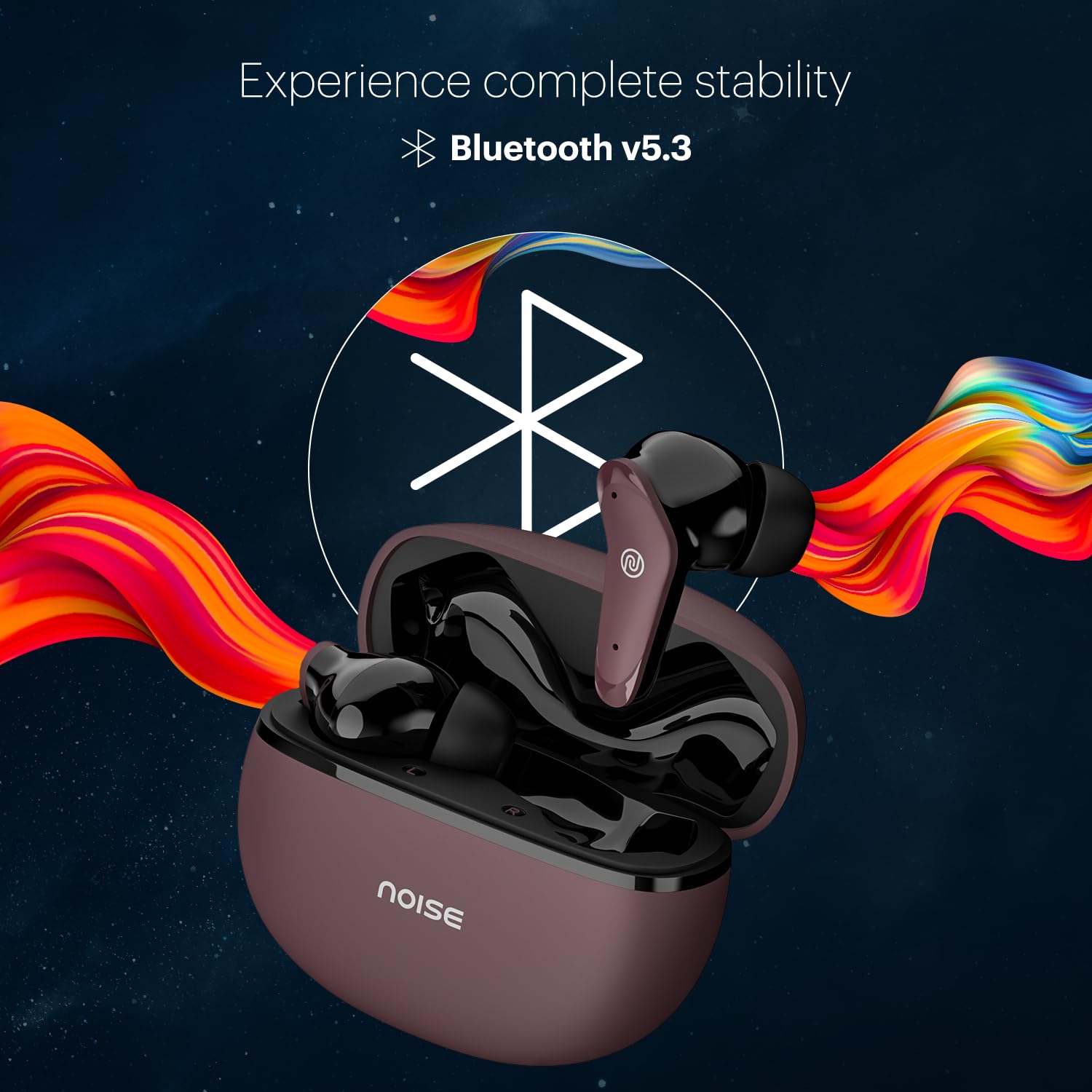 Noise Buds VS102 Plus Wireless Earbuds, Bluetooth Earbuds with 70H Playtime, Quad Mic ENC for Clear Calls, 11mm Drivers, Deep Bass, Instacharge, Bluetooth v5.3 (Deep Wine) - Image 2