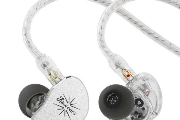 Linsoul Kiwi Ears Belle 10mm DLC Dynamic Driver In-Ear Monitor, HiFi Wired Earbuds with Dual Silver-Plated Cables, Professional IEM for Stage Performance/Gaming/Music Production (Without MIC, Silver)