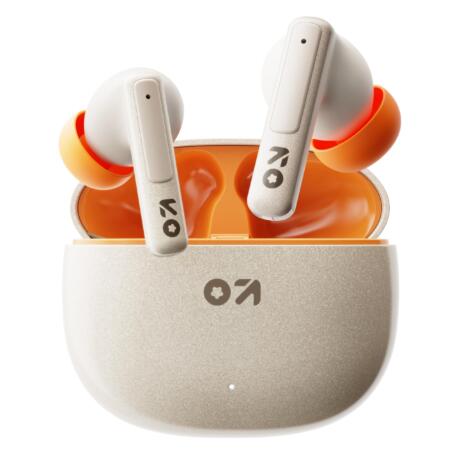 GOBOULT W60 with 60H Playtime, Zen Quad Mic ENC, 50ms Xtreme Low Latency, Made in India, Type-C Fast Charging, 13mm Driver, IPX5 Combat Gaming Mode,TWS Ear Buds Wireless (White)