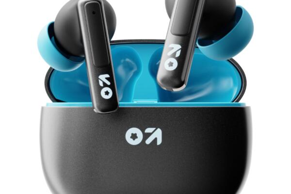 GOBOULT W60 True Wireless in Ear Earbuds 60H Playtime, Zen Quad Mic ENC, 50ms Low Latency, Made in India, Type-C Fast Charging, 13mm Driver, IPX5, TWS Ear Buds Wireless (Black)